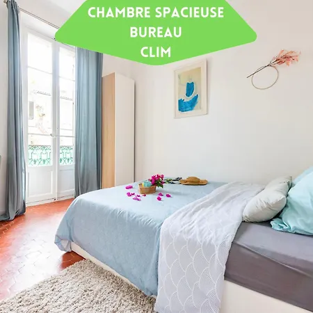 Apartment Le Garibaldi - Ideal Pro & Couple - Parking Gratuit - Centre - Animaux Acceptes - 5min A Pied Du Port - Commerces - 10min En Voiture - Wifi Hd - Bao Location *