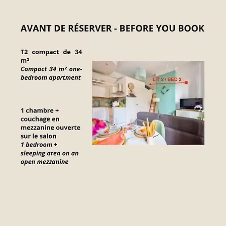 Apartament Le Garibaldi - Ideal Couple & Pro- Animaux Acceptes - 5min A Pied Du Port - Centre - Commerces - 10min En Voiture - Wifi Hd - Parking Gratuit Dans La Rue La Seyne-sur-Mer
